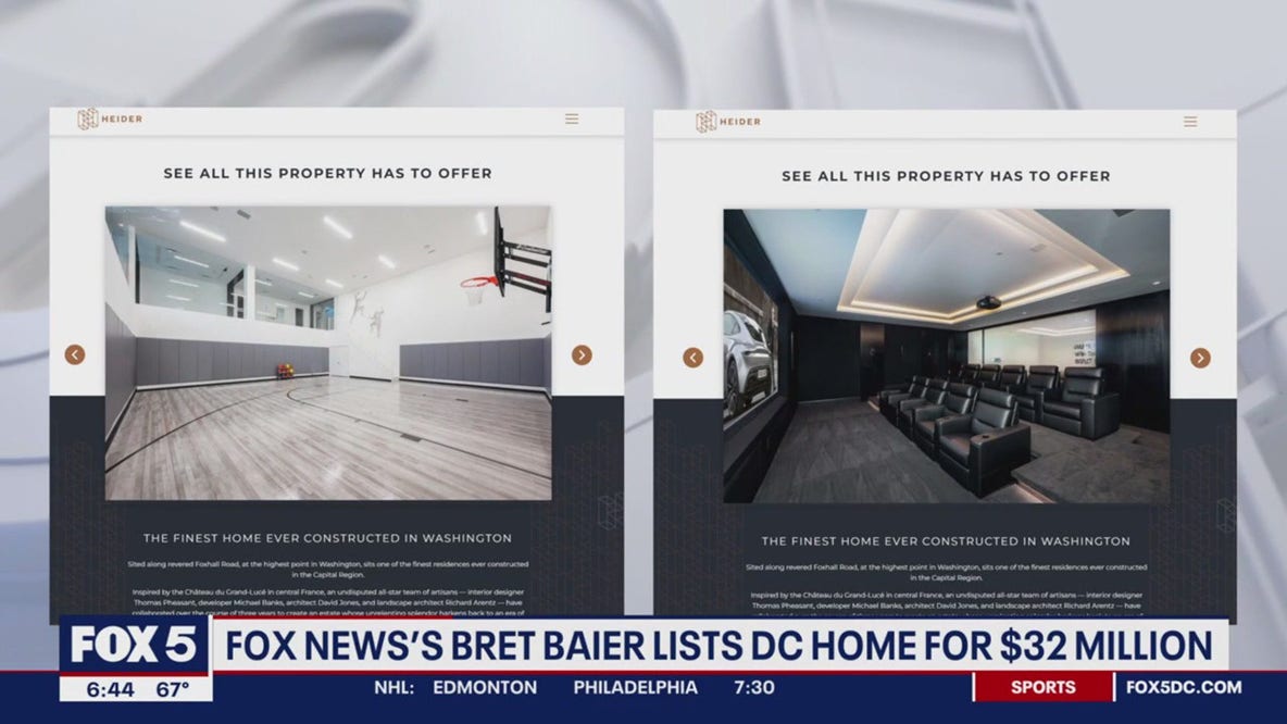 Bret Baier's DC home listed for $32 million